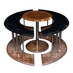 Eye Trio Set of Three Tables with Black Marble