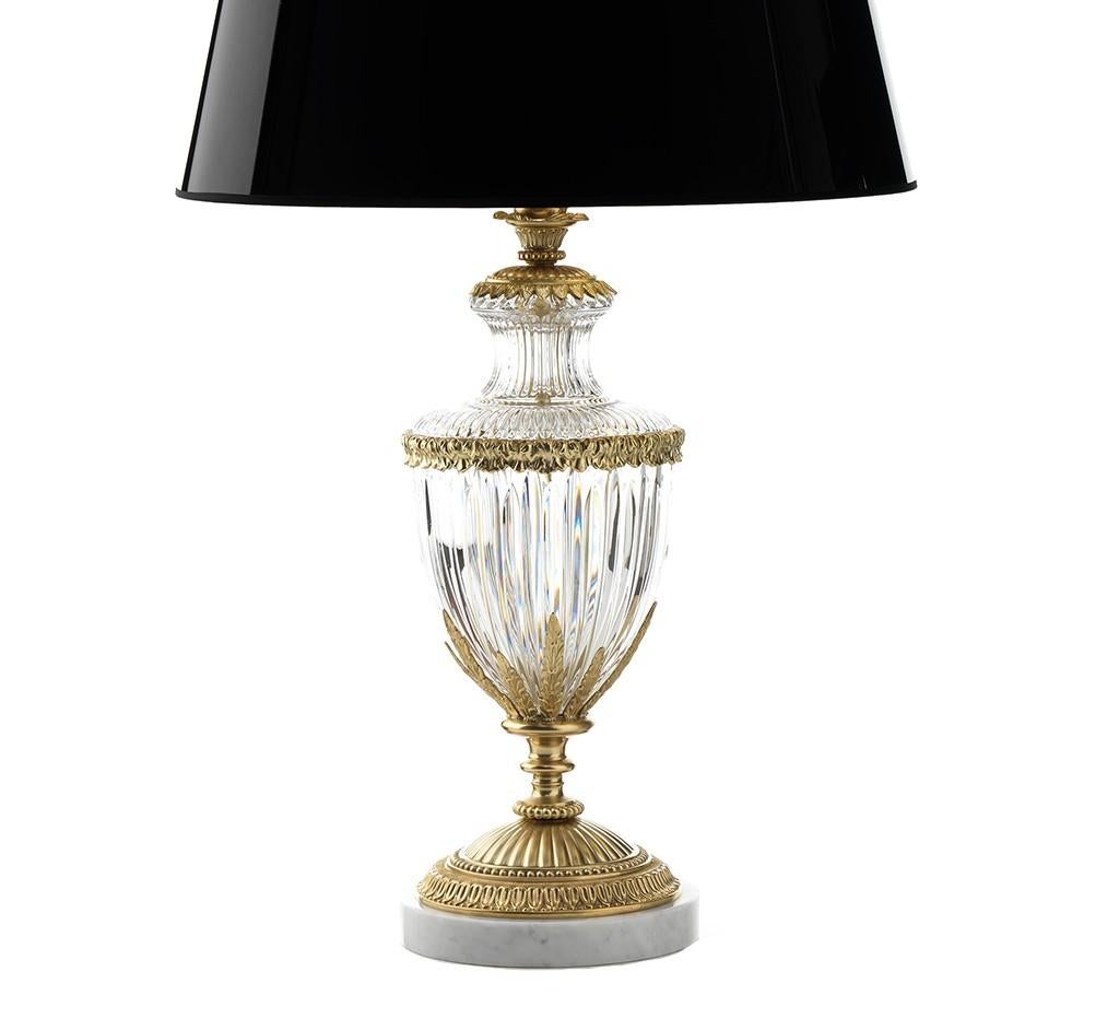 crystal and gold table lamps
