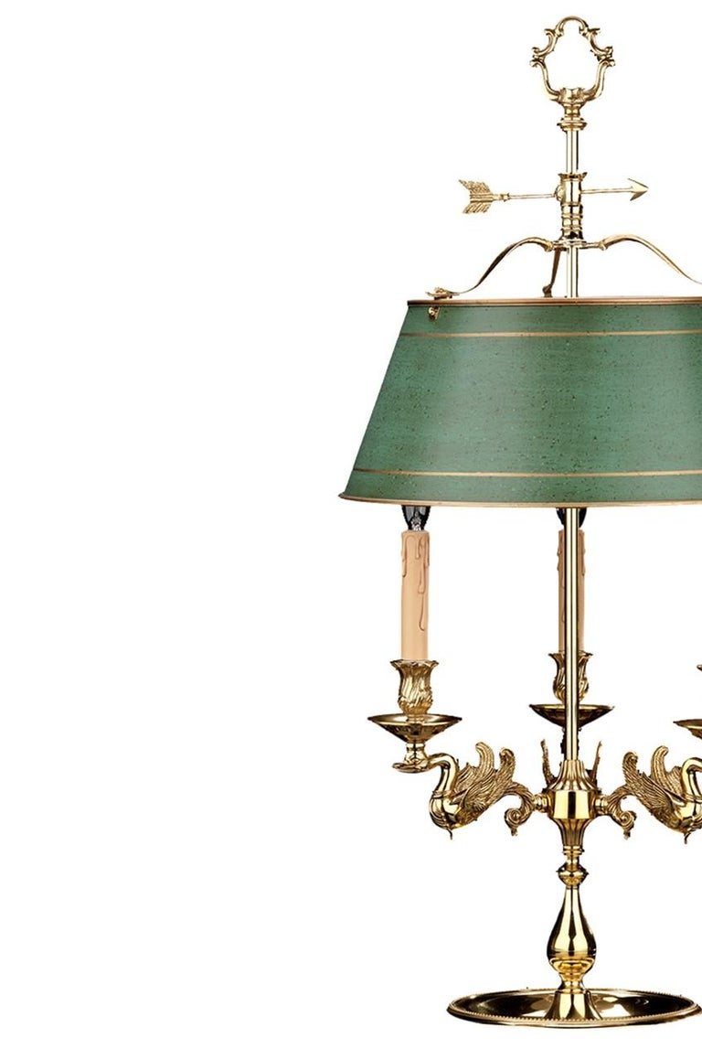 Green Table Lamp Three Lights by Badari For Sale at 1stDibs