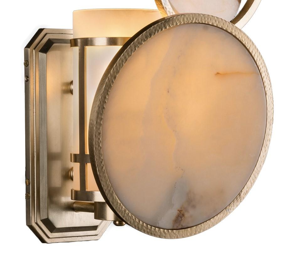Italian Eclipse Left Wall Sconce by Badari For Sale