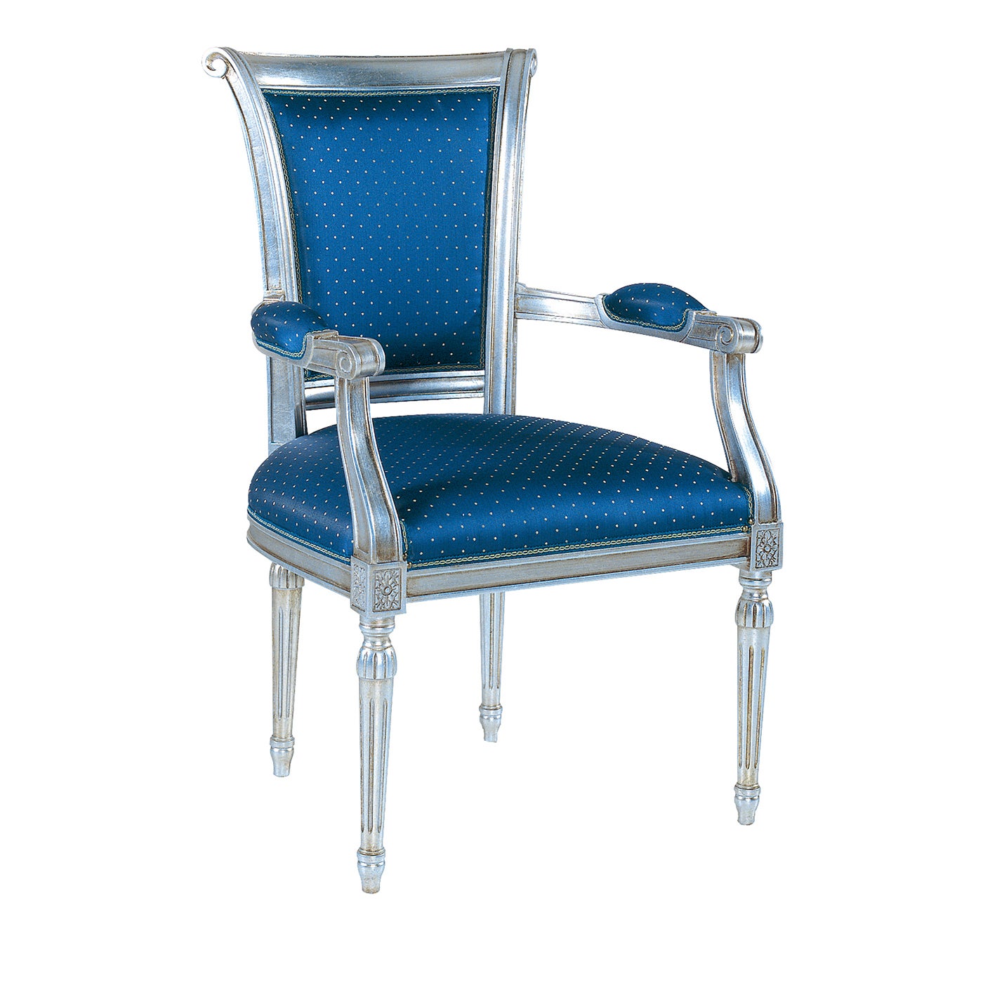 Capotavola Blue Chair With Armrests