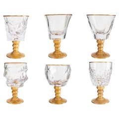 Satz von sechs Capriccio Goldpokalen