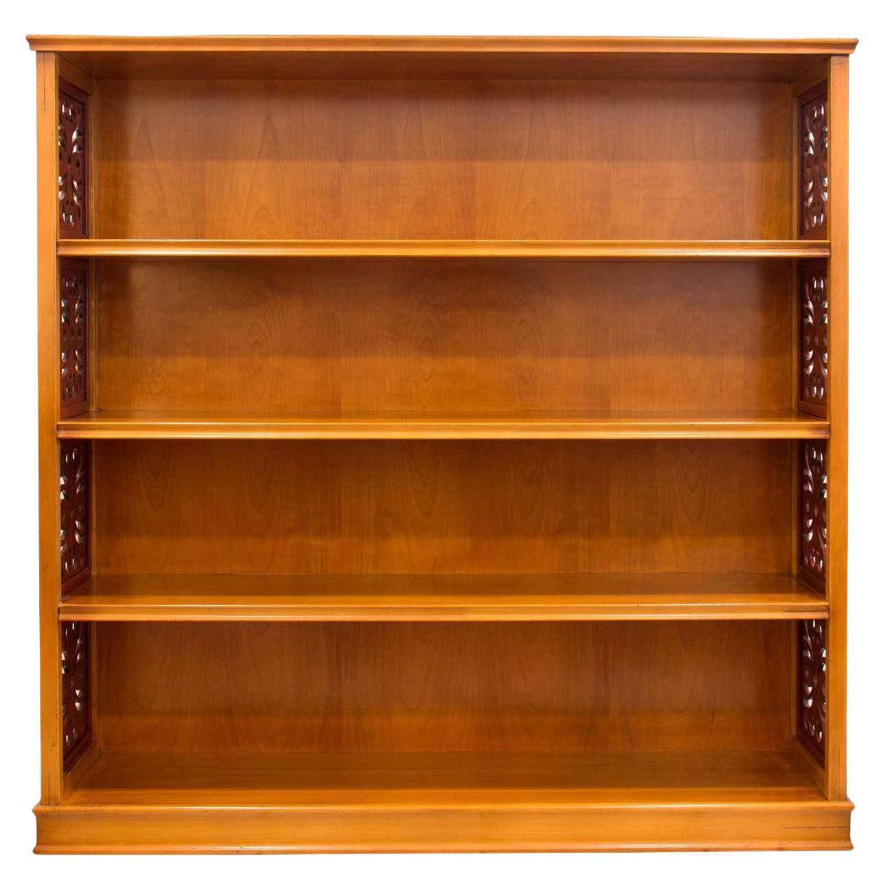 Cherry Wood Bookcase For Sale