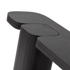 Erice Black Ash Wood Console