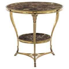 Provasi Round Wall Mirror, Handcarved Silver & Gold Leaf Frame, Italy