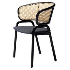 Frantz 981 Black Chair by Gil Sheffi & Yoav Avinoam - Tekhne Collection