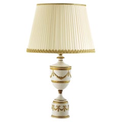 Napoleone Gold and White Table Lamp