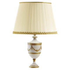 Josephine Small Gold and White Table Lamp