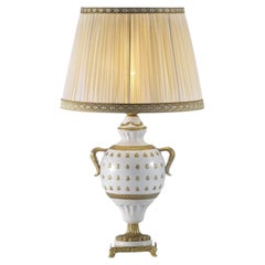 Queen Bee Gold and White Table Lamp