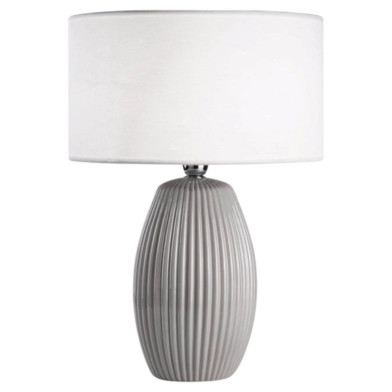 Reve Small Light-Gray Table Lamp