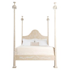 Roma Light Taupe With Hand-Painted Decoration Bed