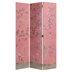 Biombo plegable «Otello» con motivos florales