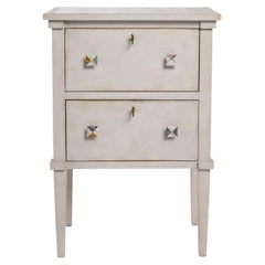 Lombardia Nightstand with Marble Elements