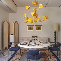 Moro Blue & Taupe Room Divider