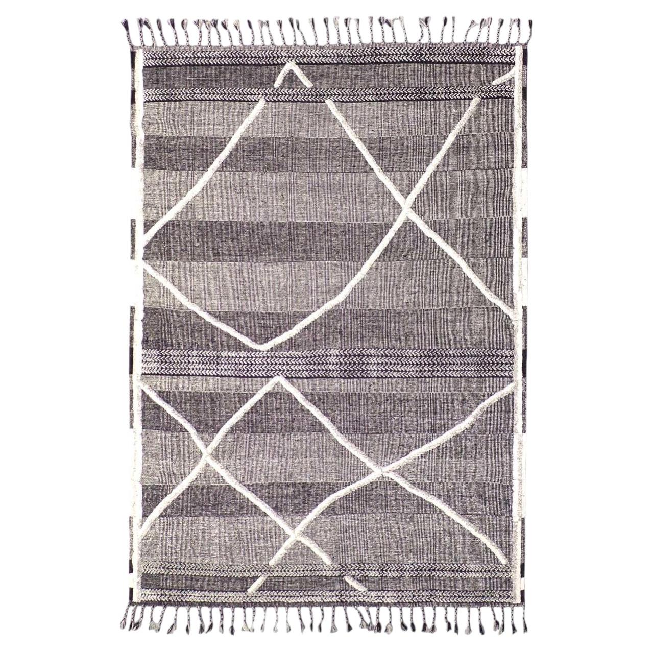 CLN 5014 Beige and Charcoal Carpet For Sale