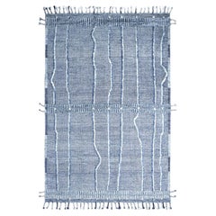 CLN 6199 Gray and Navy Blue Carpet