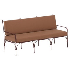 NUR GRÜNE SCHUTZABDECKUNG für das braune 3-Sitzer-Sofa „Nottambula“ aus Schmiedeeisen