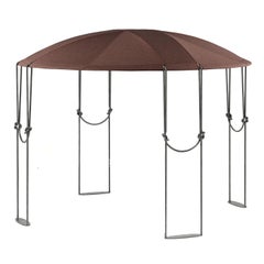 Gazebo «Corda Circular Corteccia» de hierro, de Zanellato&Bortotto