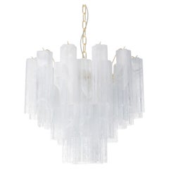 Annalisa Alabastro White Glass Chandelier