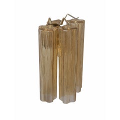 Tubi Bronzo Brown Glass Wall Sconce