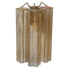 Tubi Bronzo Brown Glass Wall Sconce