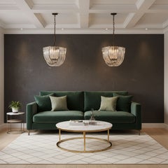 Ares Small Hexagonal Crystal Chandelier