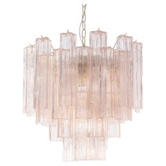 Annalisa Rosa Pink Glass Chandelier