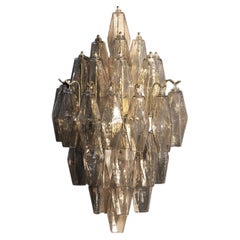 Poliedri Fumé Brass Wall Sconce