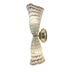 Adele Crystal & White Glass Wall Sconce