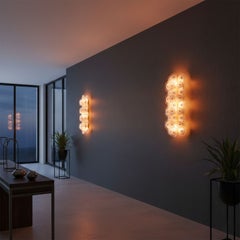 Nara Vertical Glass Wall Light Sconce