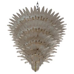 Palme Brass & Crystal Glass Chandelier