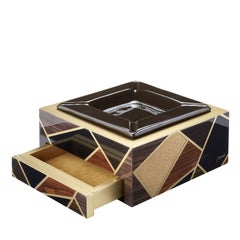 Tellux Vulcano Brown wood Ashtray