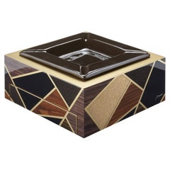 Tellux Vulcano Brown wood Ashtray