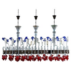 Armonia Floreale Rectangular Glass Chandelier