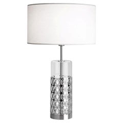 Lampe de table Hiroito argentée