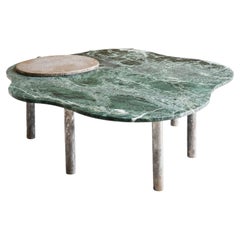 Artemis Verde Alpi Couchtisch aus Marmor und Metall