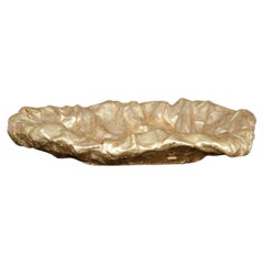 Leonardo – Ovales Tischdekor aus Goldkeramik