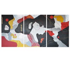 Philia II – Dekorative Wandtafel mit abstraktem Motiv