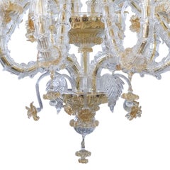 Gaia gold glass chandelier