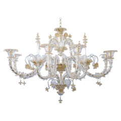 Gaia gold glass chandelier