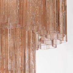 Melba Pink Glass Chandelier