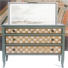 Fiesole with retractable TV mechanism Hand-Painted Dresser