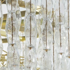 Poliedri Cristallo Transparent Glass Chandelier