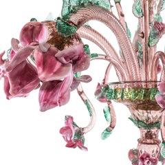 Roseto Pink Glass Chandelier #2