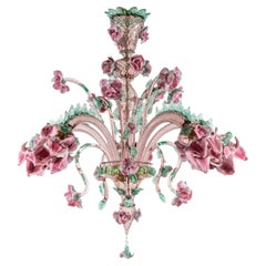 Roseto Pink Glass Chandelier #2