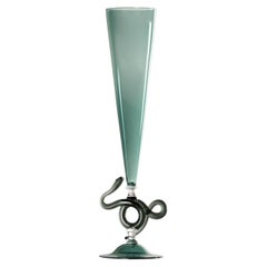 Ironia 04 Lagoon-Green Sculptural Flute