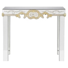 Ade Mirrored Murano Glass Console