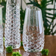 Elephant Whisper Tall Crystal Vase