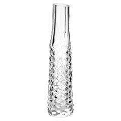 Elephant Whisper Tall Crystal Vase