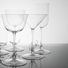Set of 4 Bellflower Cocktail Garden Glasses